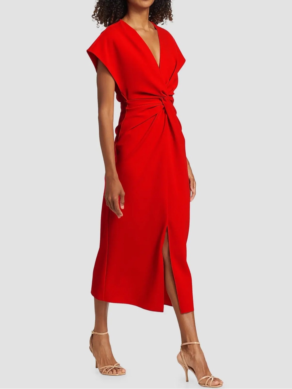 NWT Prabal Gurung Jackie Twist-Front Cocktail Dress Size 8